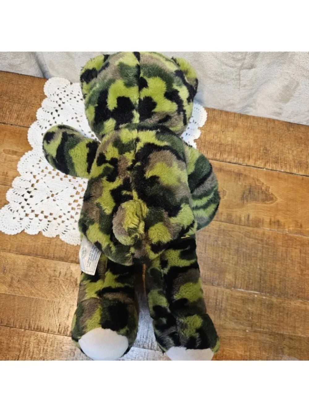 Build a Bear BABW 2010 Green  Camo Camouflage Teddy Bear Stuffed Animal Plush